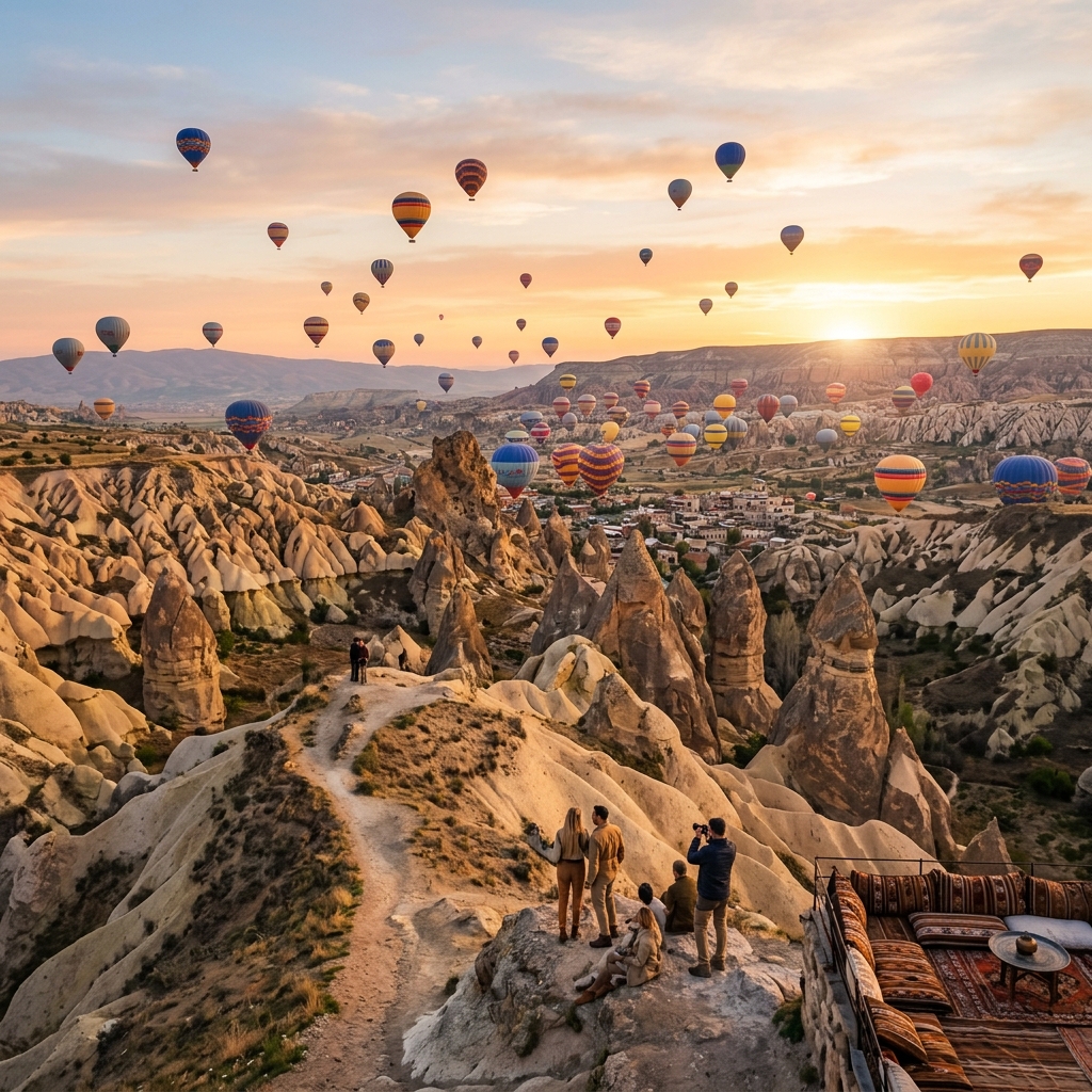 Turkey Cappadocia Hot Air Balloons sunrise view