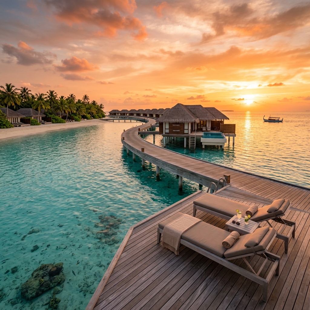 Maldives Luxury Beach Overwater Resort